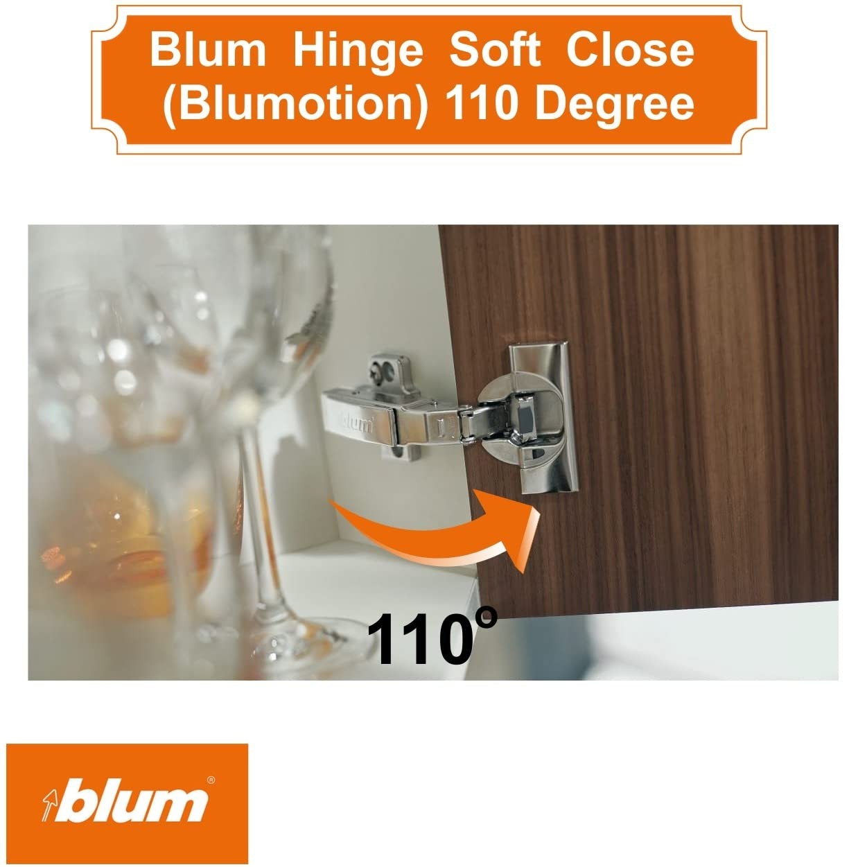 110 Degree Soft Close Hinges - Full Overlay Soft Close Frameless Application ...