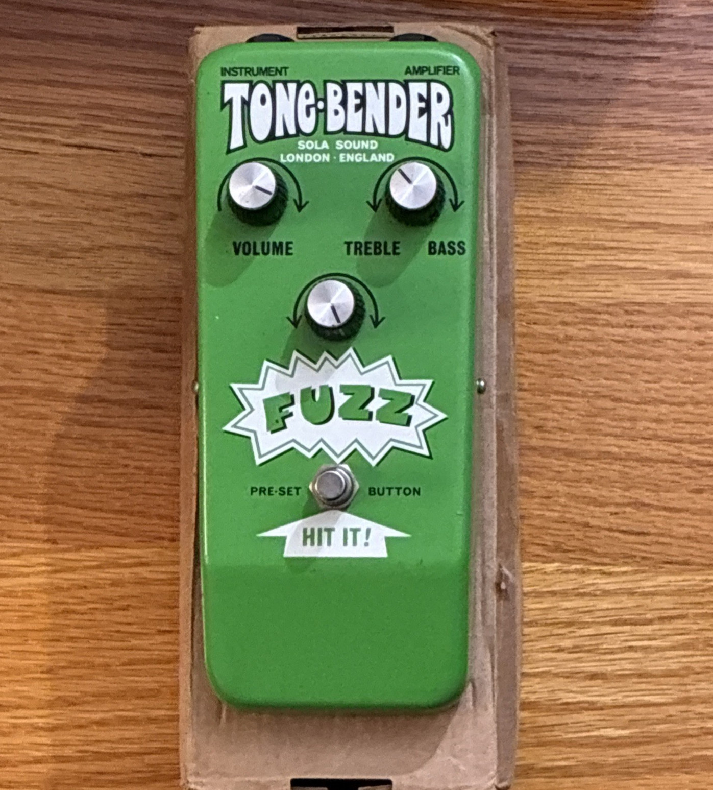 Sola Sound Tonebender  MKIV Kawasaki Green   SUPER RARE Fuzz Pedal!