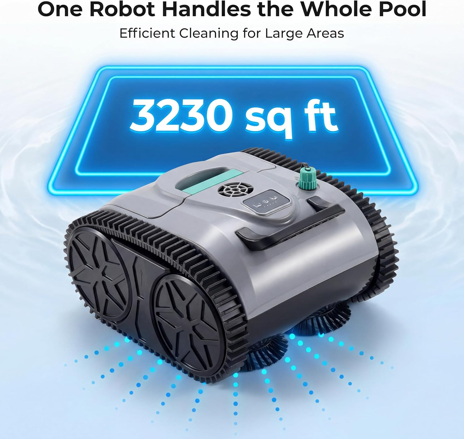 Automatic Cordless Pool Cleaner Robot for Inground & Above Ground Pools