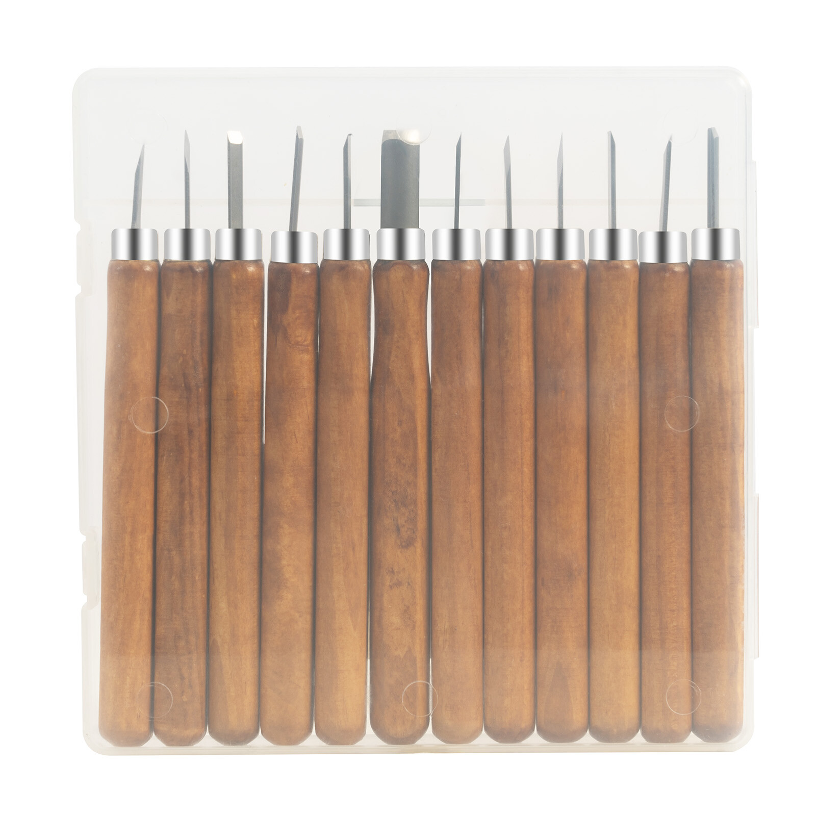 12-Piece Wood Carving Tools Kit Hand Chisel Tool Set Woodworking Gouges Steel