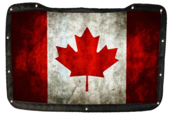 GrilleAdz Premium Canada Flag Bugscreen for Ford Sterling LTL 9000
