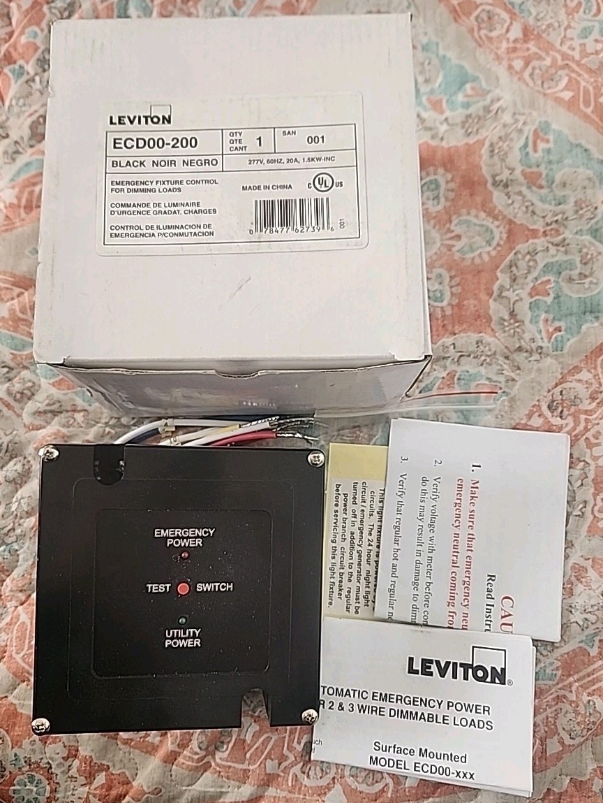 Leviton ECD00-200 Emergency Fixture Control for Dimming Loads 277V, J4