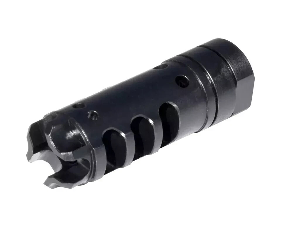 5/8x24 TPI Thread Steel Competition Muzzle Brake For 6.5 Creedmoor