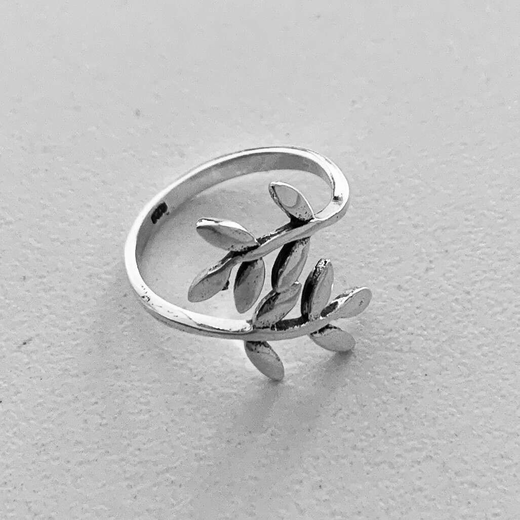 Sterling Silver Leaves Toe Ring, Leaf Ring, Silver Rings, Tree Ring