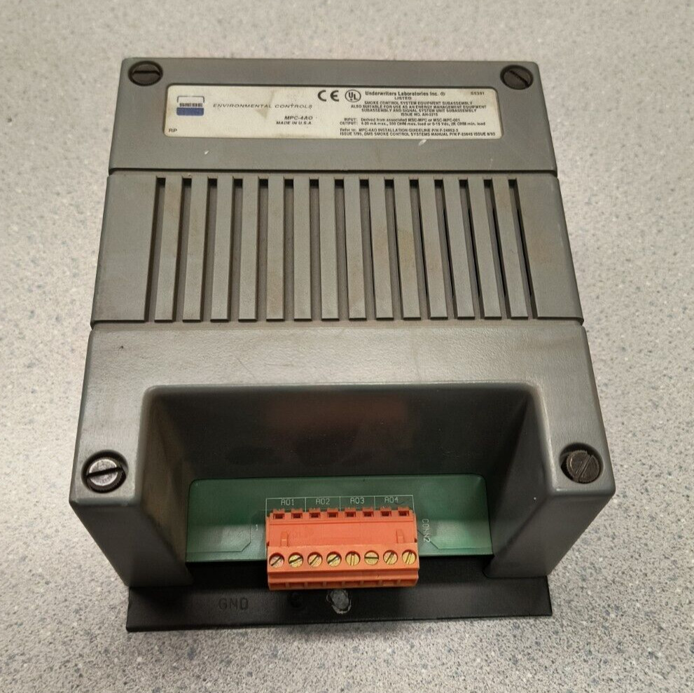 Siebe MPC-4AO HVAC Environmental Controls Multi-Purpose Analog Output Module