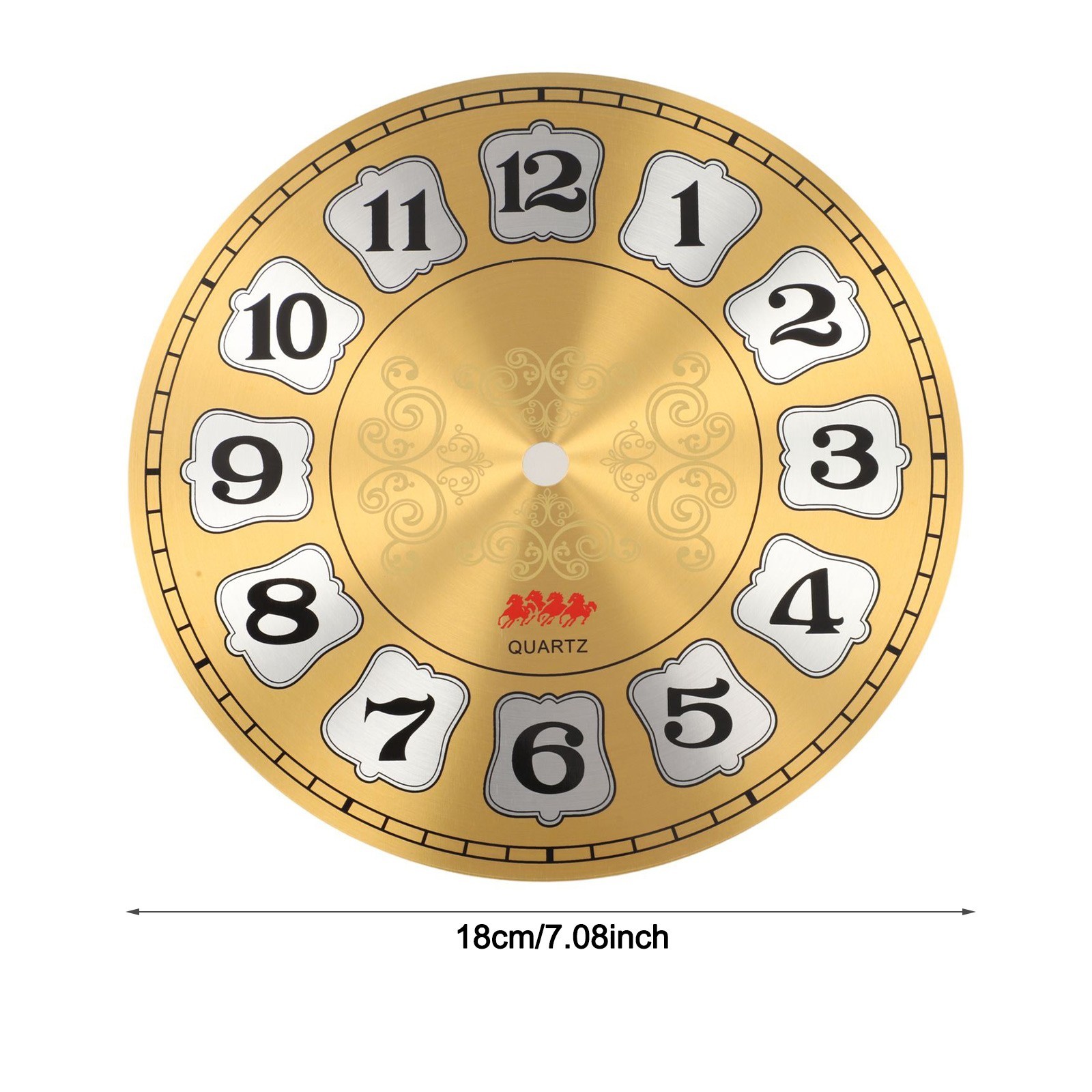DIY Clock Face Aluminium Wall Clock Creative Application Elegant Design