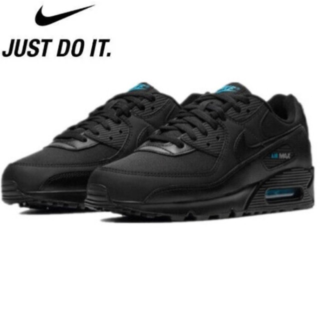 Nike Air Max 90 Shoes "Black Blue" Men's Basketball Sport Shoes
