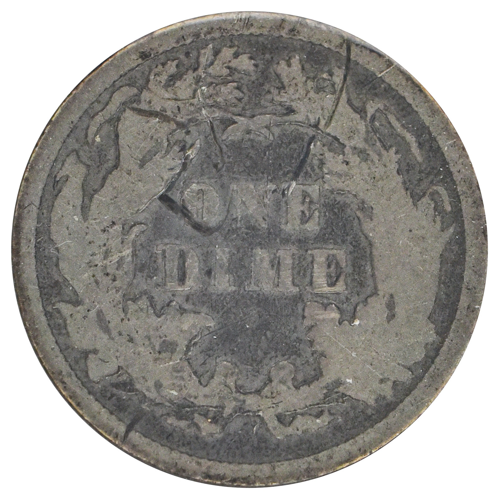 1875 Liberty Seated Dime (VG)