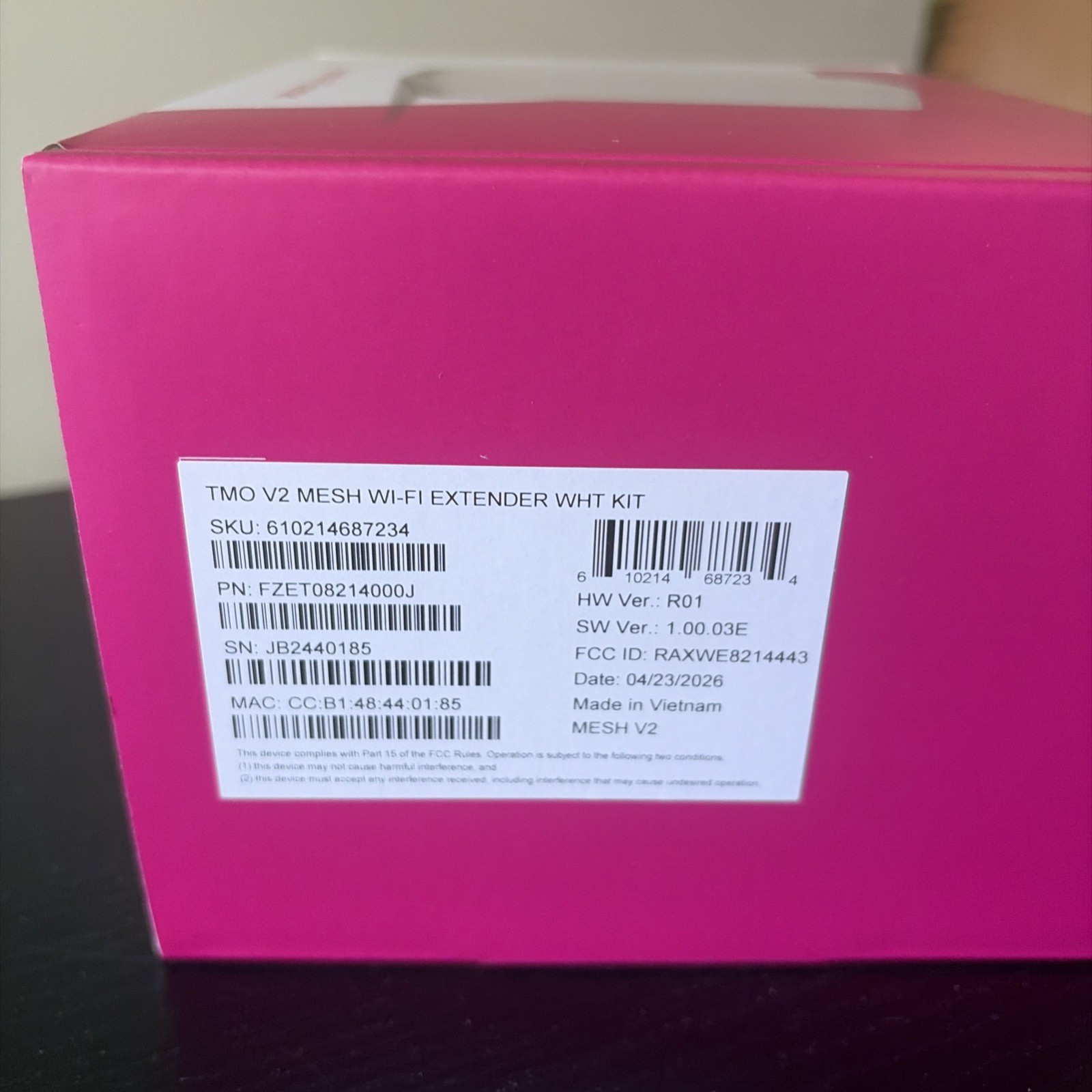 T-Mobile WiFi Mesh Access Point - Sealed, NEW