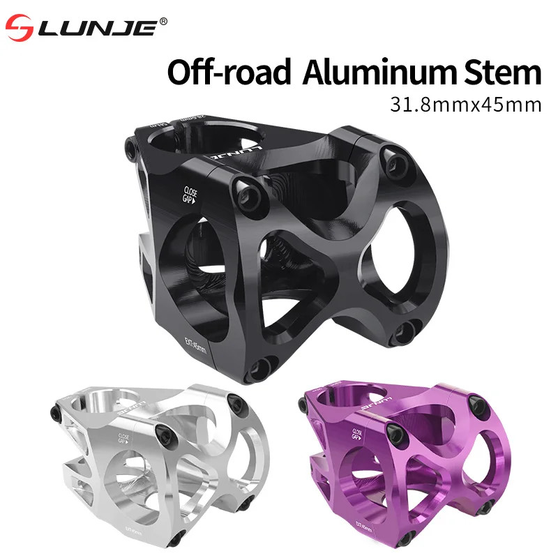 CNC Aluminum MTB Road Bike Stem 31.8/35mm Handlebar Stem 45mm Lightweight Alloy