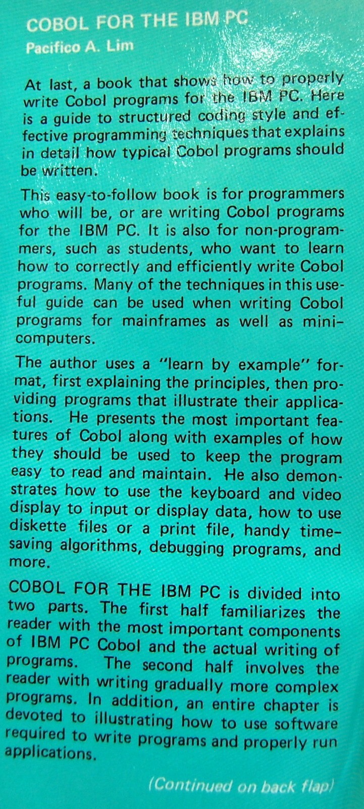 Rare IBM Cobol Vrs 2.0
