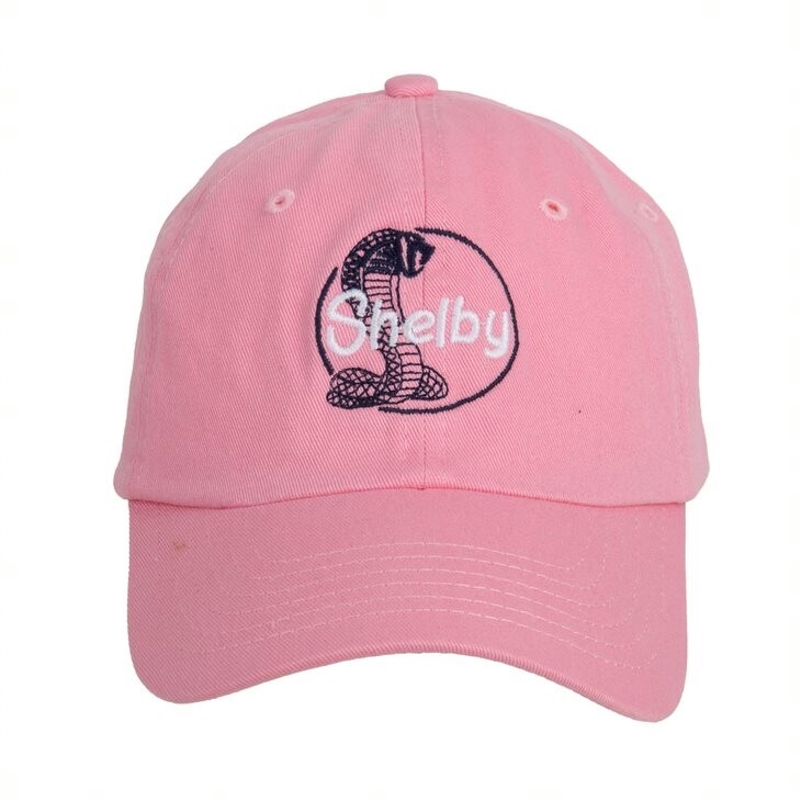 Youth Pink Shelby Cobra Mustang in Circle Hat * Cute Girls Cap * Free USA Ship!