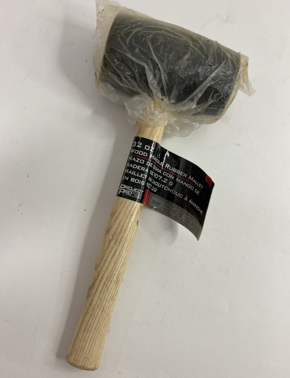 Project Pro 32-oz Smooth Face Double Side Rubber Head Mallet Hardwood Handle NEW