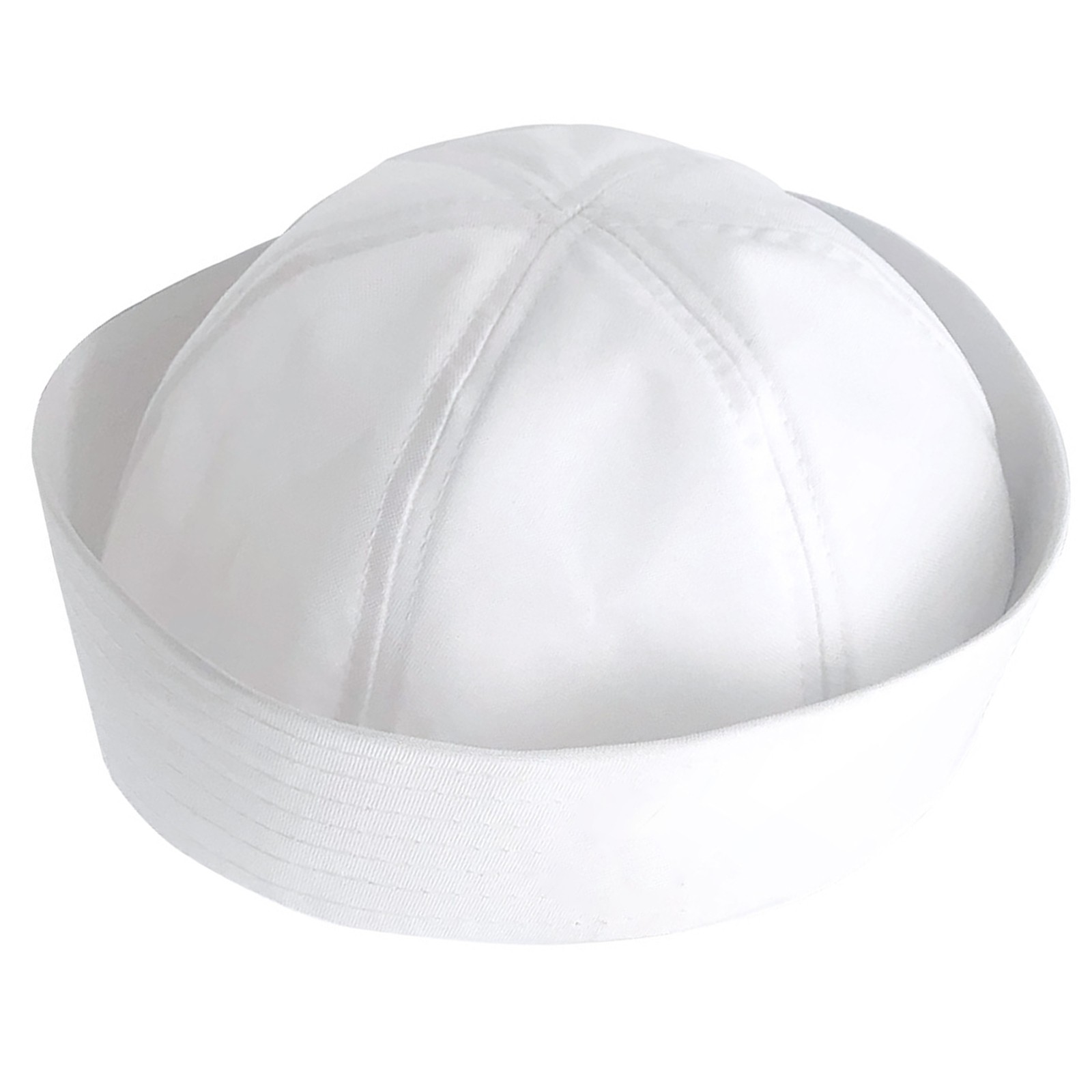 1Pc Adult White Doughboy Navy SAILOR Fishing Marine Popeye Costume Hat Cap 58cm/