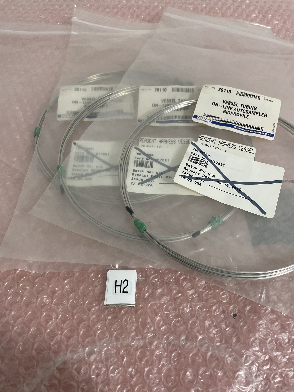 (3) Nova Biomedical BioProfile Vessel Tubing On-Line Autosampler 26110