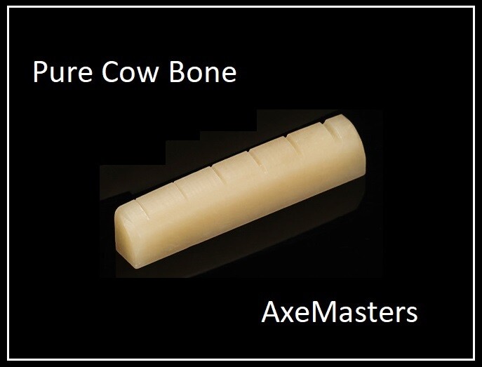AlwaysHandCrafted Slotted UNBLEACHED BONE NUT handmade for TAKAMINE Guitar