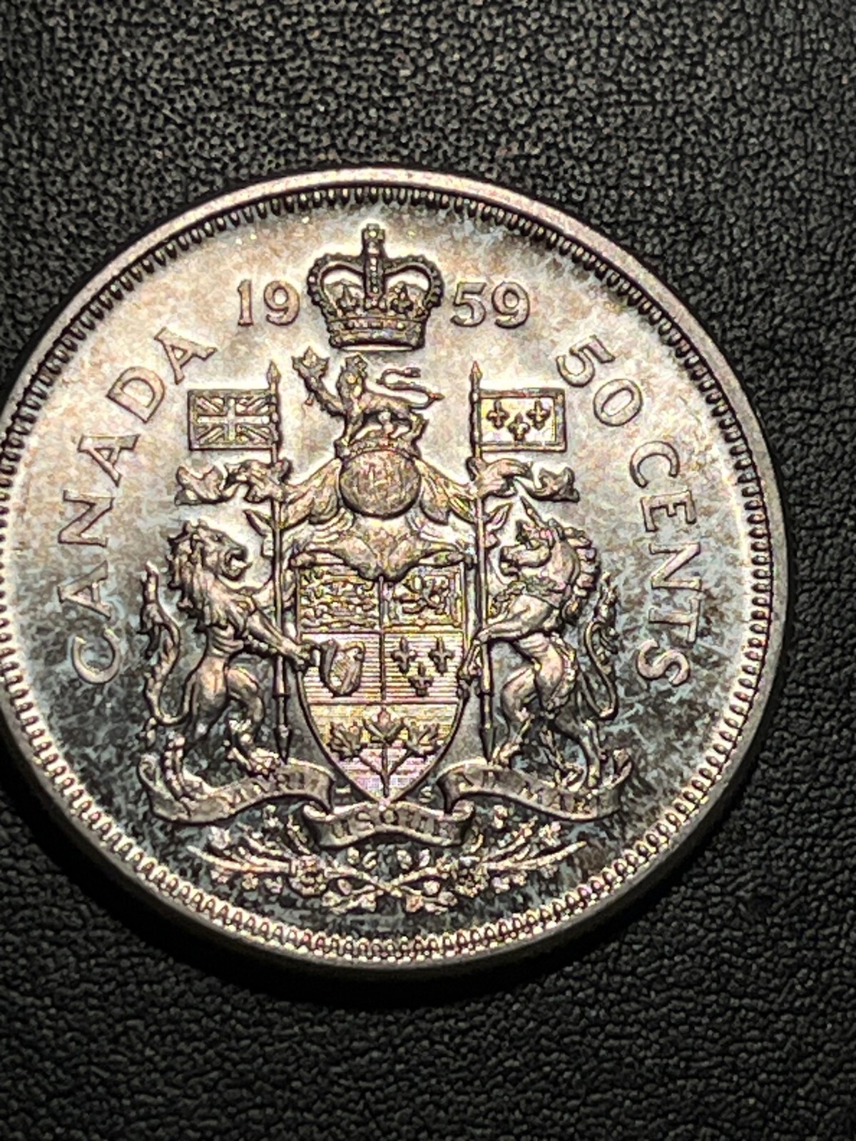 1959 Canada Half Dollar Silver Coin Nice BU+ #1
