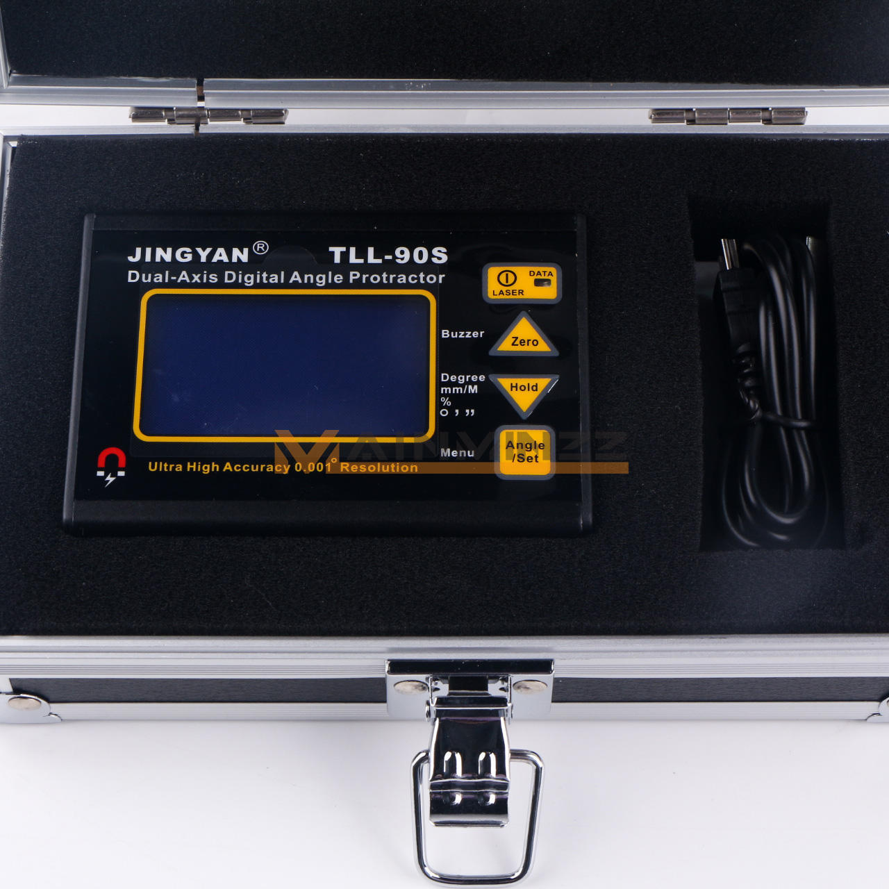 Digital Laser Level Protractor Angle Finder Meter Hi-accuracy 0.005° 90S TLL-90S