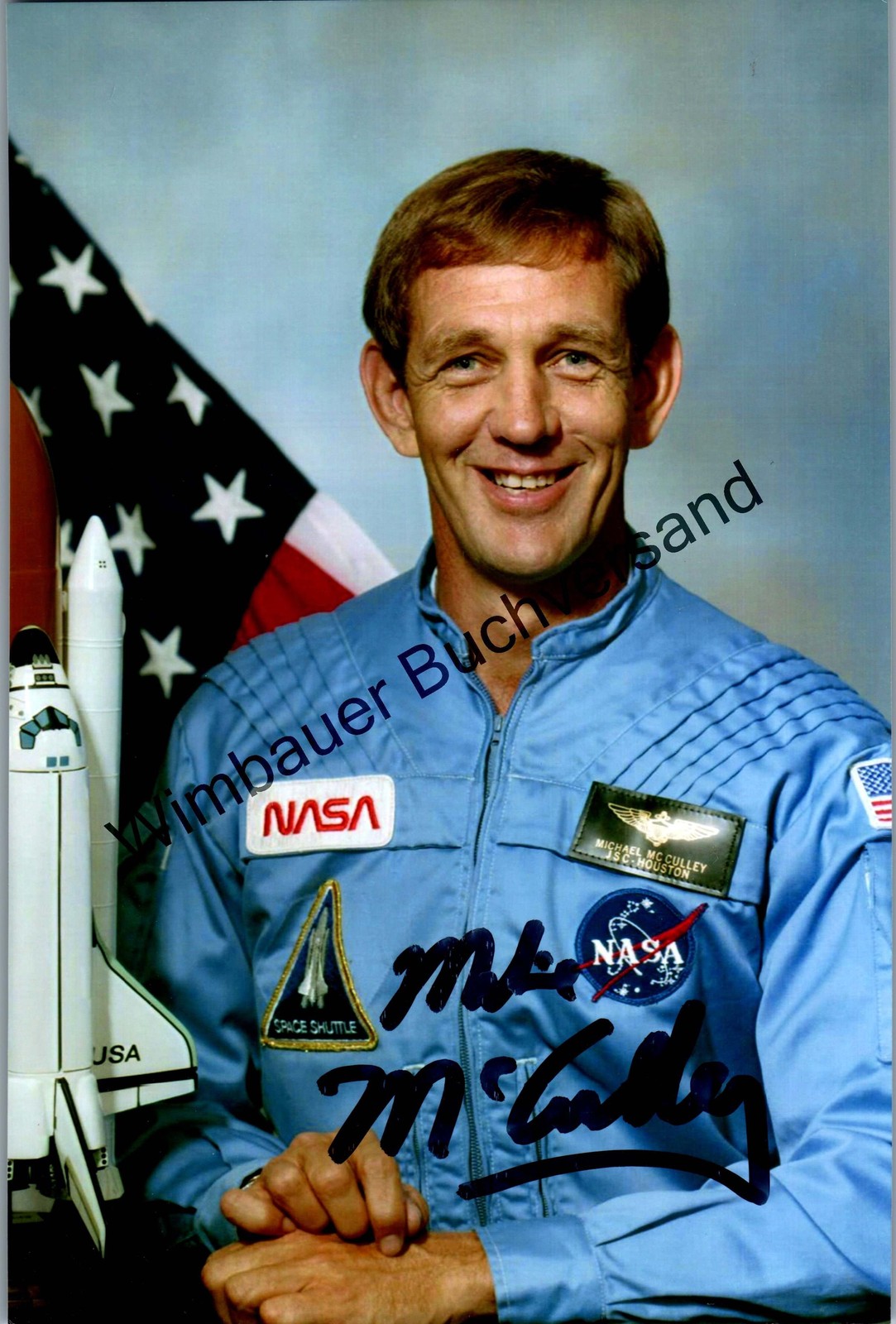 Original autograph Michael McCulley astronaut // autograph autograph sign 309210
