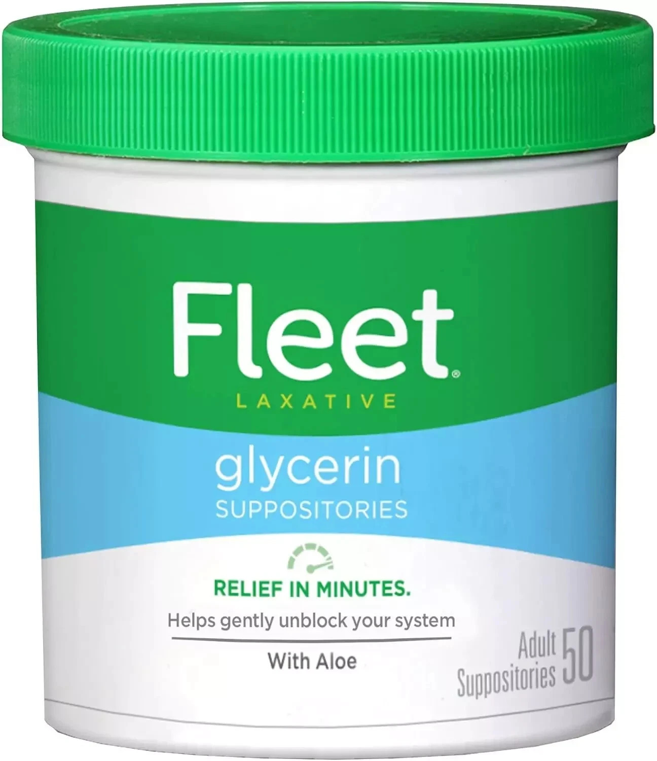 Fleet Laxative Glycerin Suppositories for Adult Constipation, Adult Laxative Jar