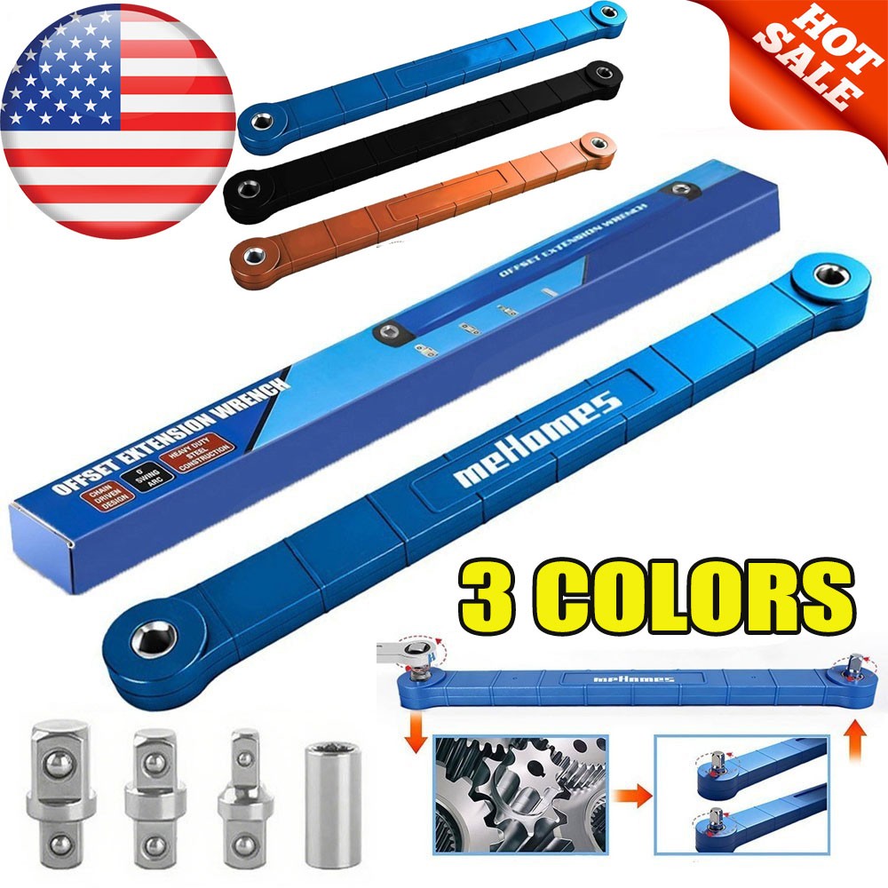 Offset Extension Wrench Set, Impact Ready Socket Extender Tool US