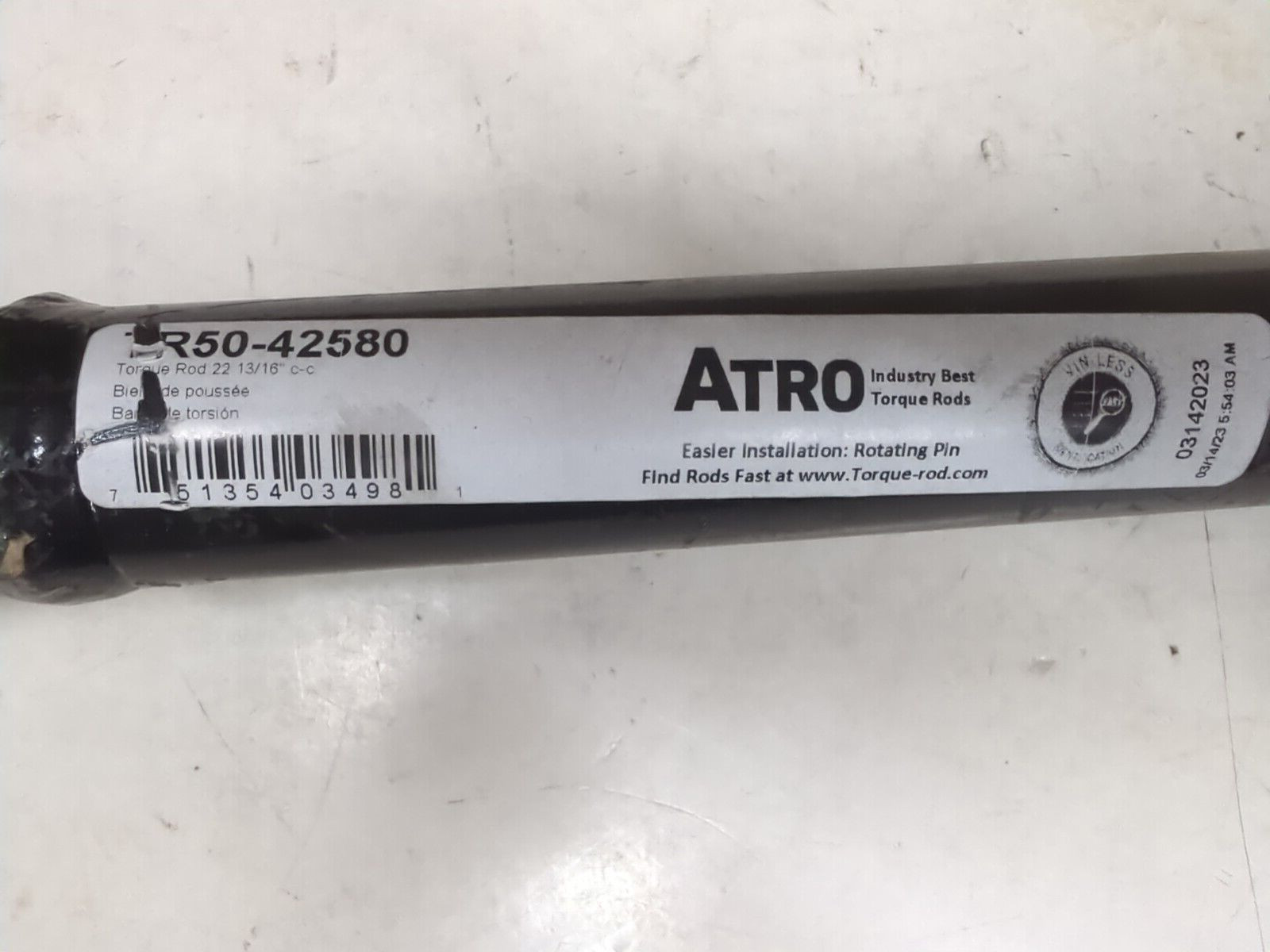 TR50-42580 ATRO TORQUE ROD HENDRICKSON (62001-580)