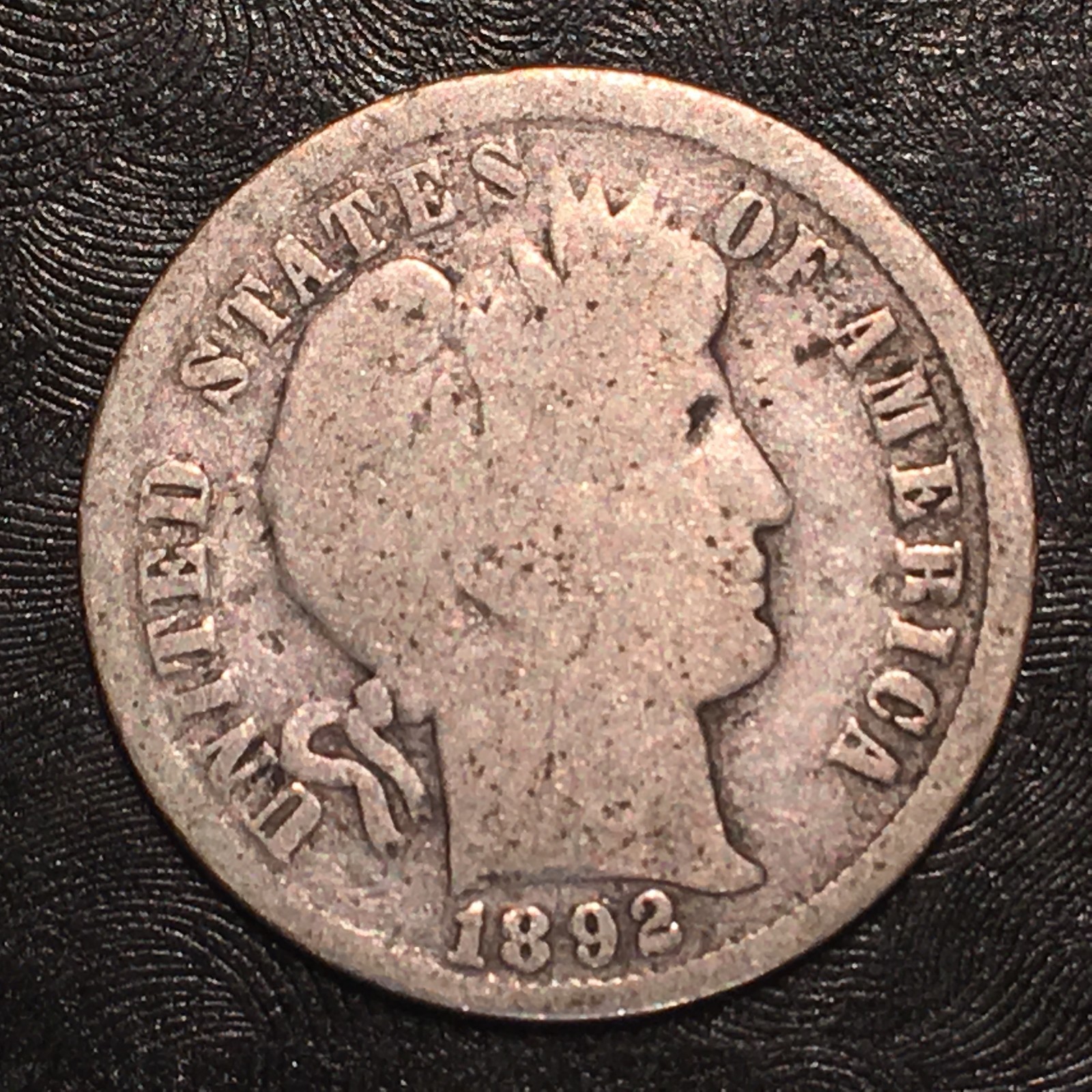 1892 Barber Dime - High Quality Scans #G707