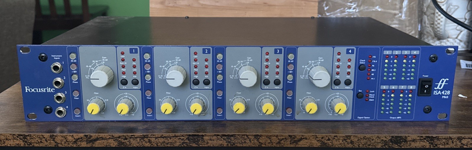 FOCUSRITE ISA 428 MKII. Rarely Used. Excellent Condition. Mic Preamp. Analog.