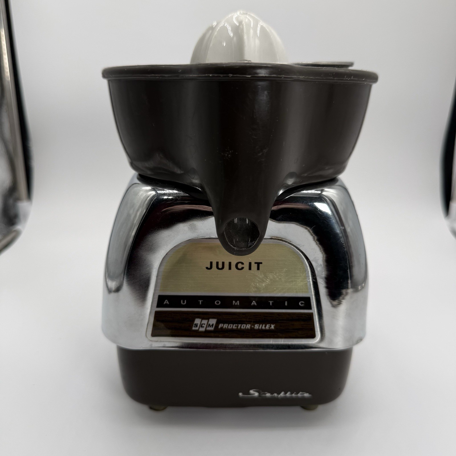 VTG 70s JUICIT SCM Proctor Silex Electric Juicer J118CA Chrome Tested Working