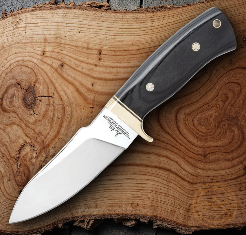Hibben Chugach Hunter Fixed Knife 4.63" 5Cr13MoV Steel Blade Pakkawood Handle