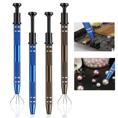 4 Claw IC Chip Extractor Precision Parts Grabber Pick Up Tool