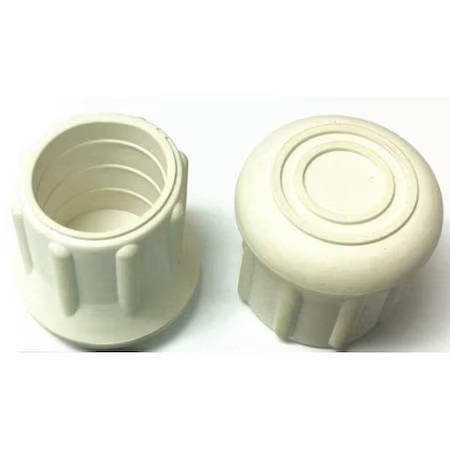 Protective Leg Tip, Slipon, Rd, 31/32", Pk10, Ltb 20W/W