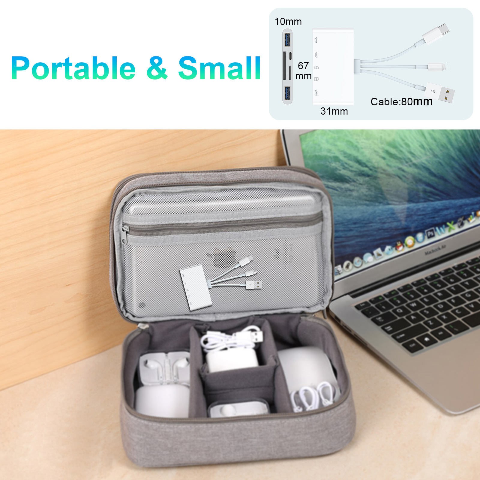 5 in 1 Memory Card Reader SD Card Reader USB OTG Adapter for iPhone/iPad