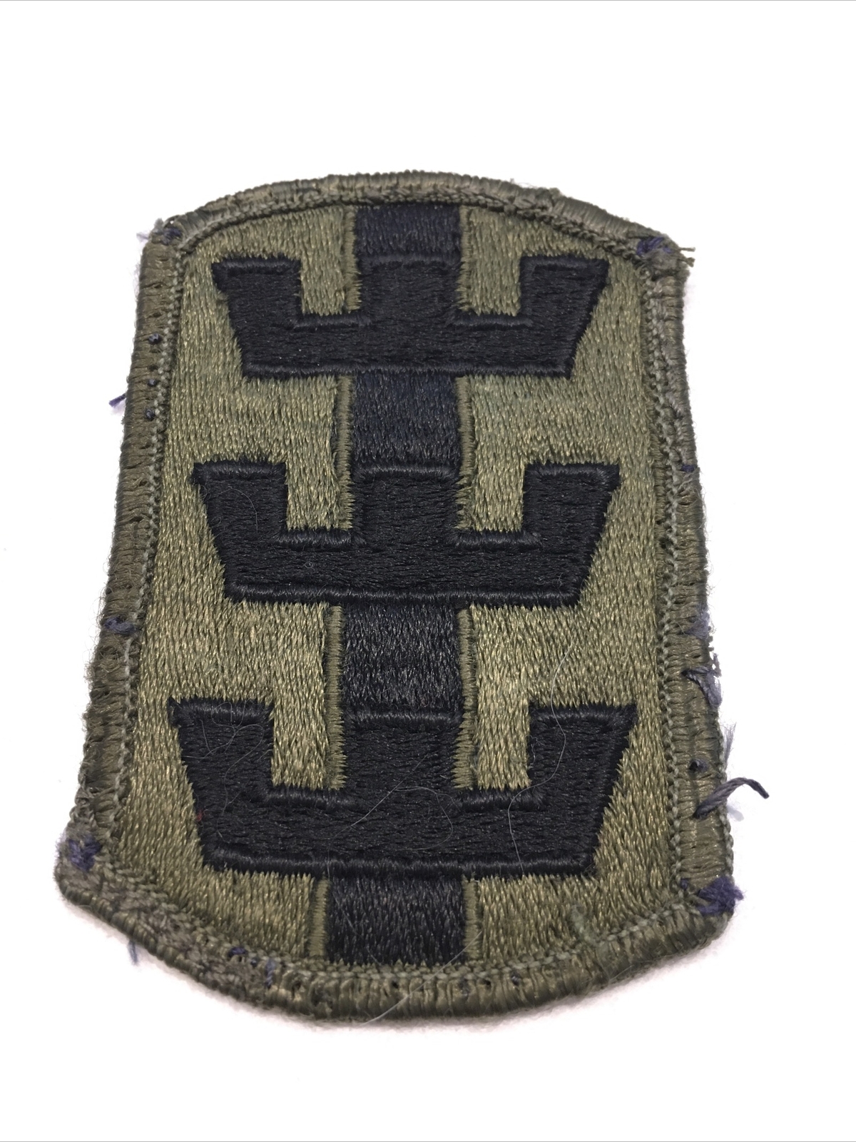 VIETNAM ERA U.S. ARMY 130th ENGINEERS BRIGADE SUBDUED MERROWED EDGES PATCH