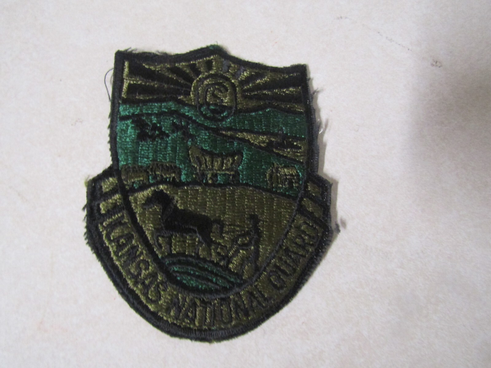US MILITARY PATCH UNITED STATES ARMY KANSAS NATIONAL GUARD MUCH OLDER VINTAGE