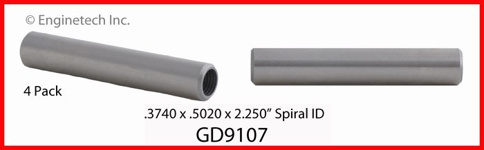 Enginetech GD9107 Engine Valve Guide 4 Pack for Domestic and Import Engines