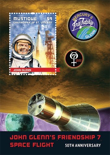 Mustique 2012 - Space - Souvenir Stamp Sheet - MNH