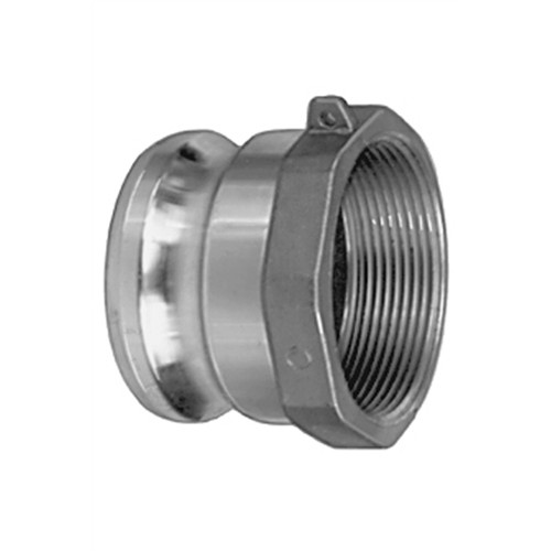 Aluminum Part A Male Adapter x Female NPT for Lay Flat Hoses - 1.5",2",3",4"