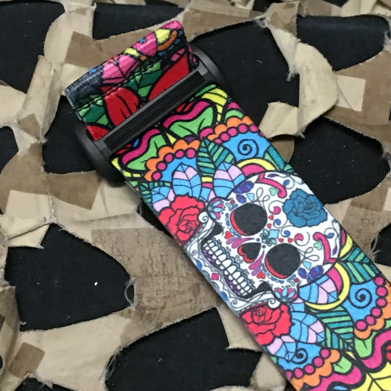 NEW KM Paintball Universal Mask Goggle Strap - SE Sugar Skull