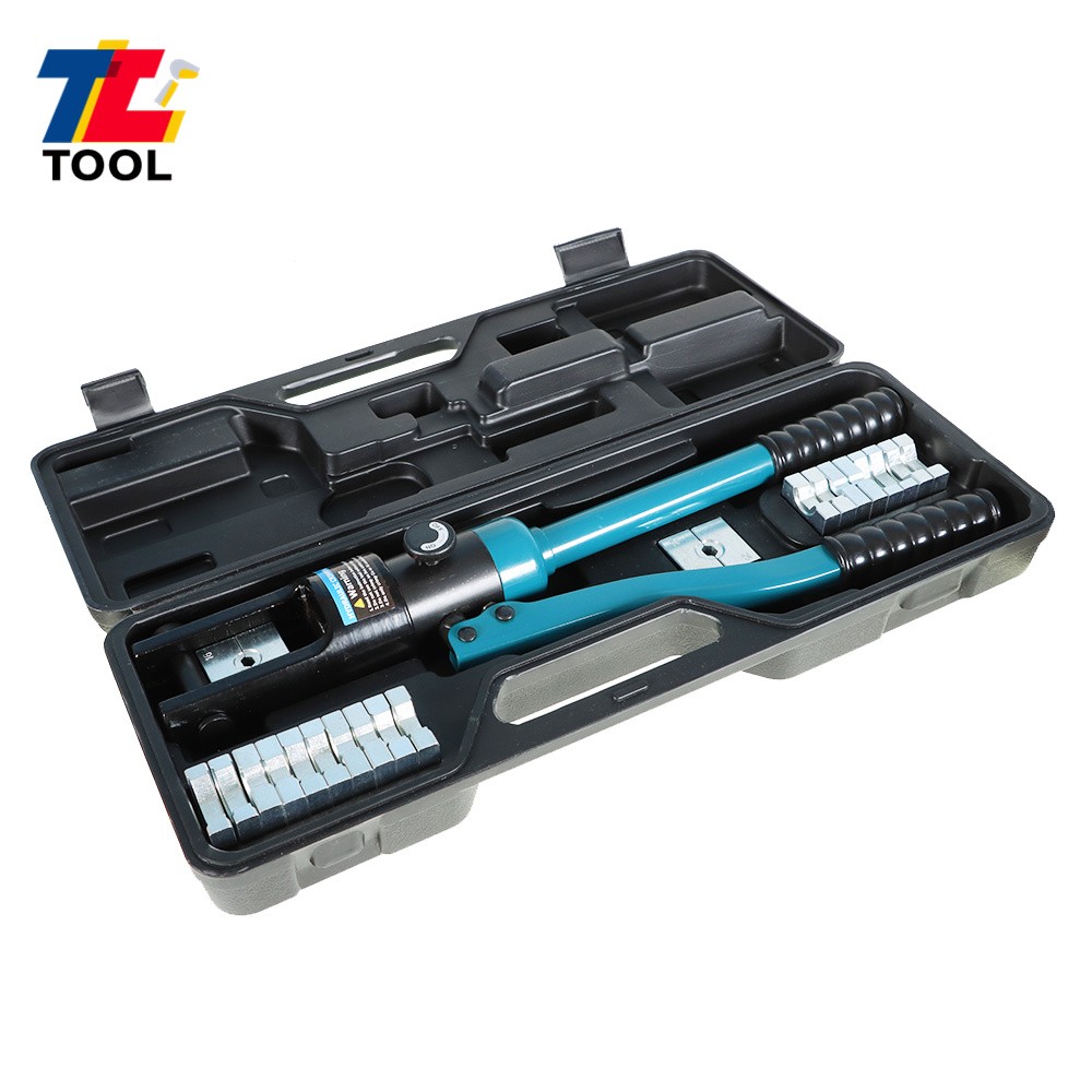 YQK-300 16Mt Hydraulic Wire Terminal Crimper Battery Cable Lug Crimping W/13Dies