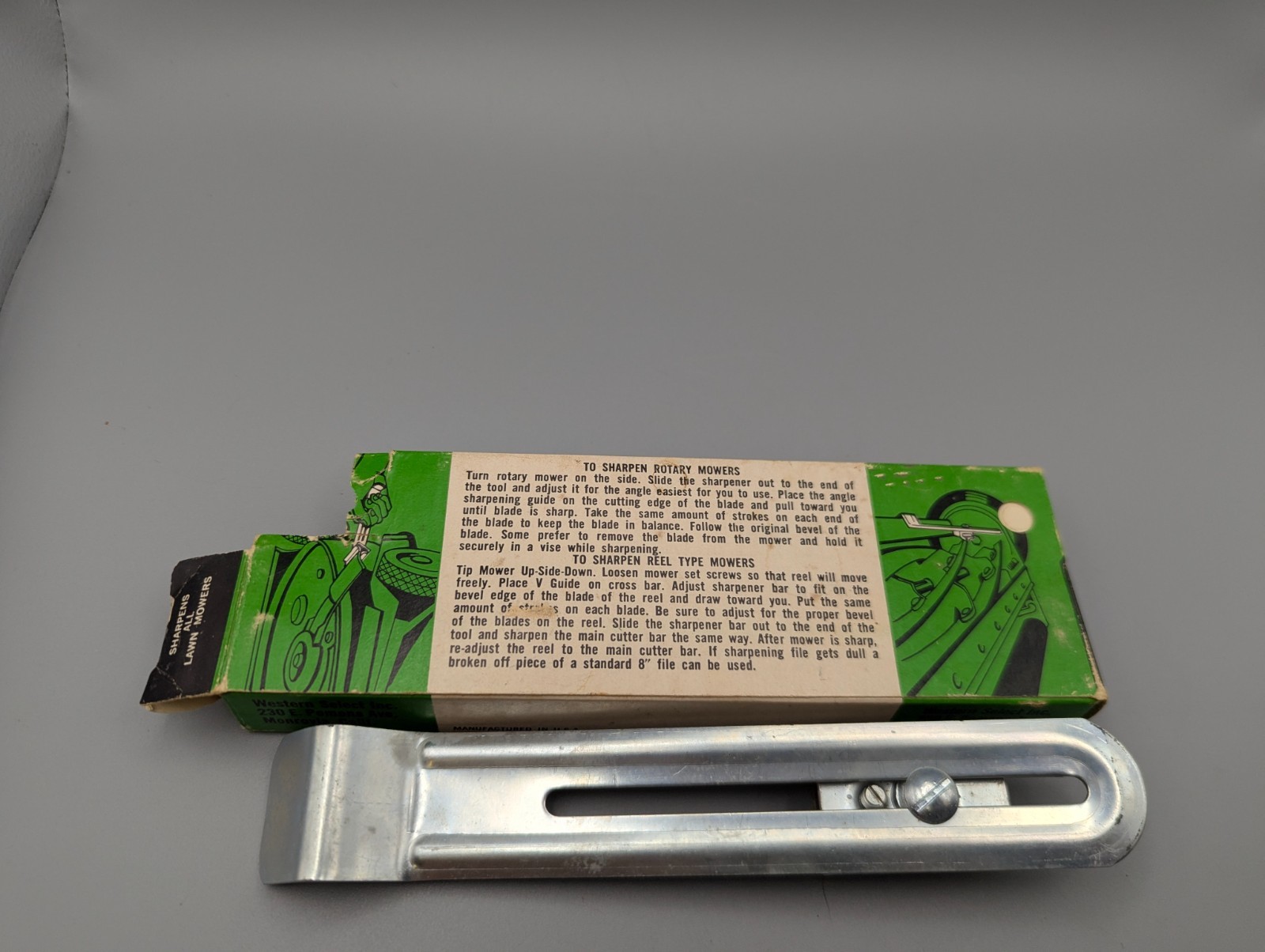 Select Mower Sharpener Sharpens All Lawn Mowers As Seen on TV