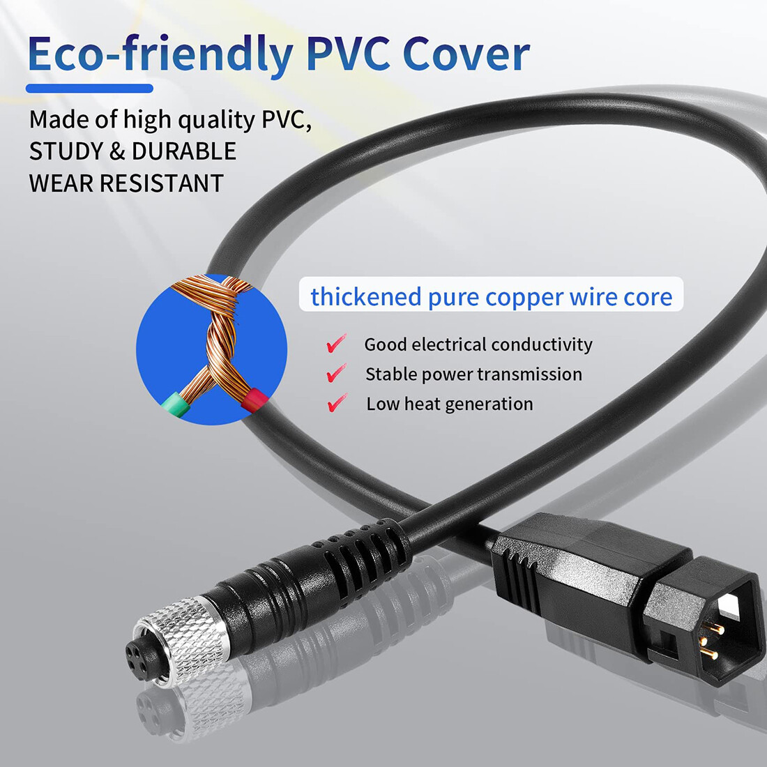 For Minn Kota MKR-US2-8 Humminbird 7-Pin US2 Transducer Adapter Cable 1852068
