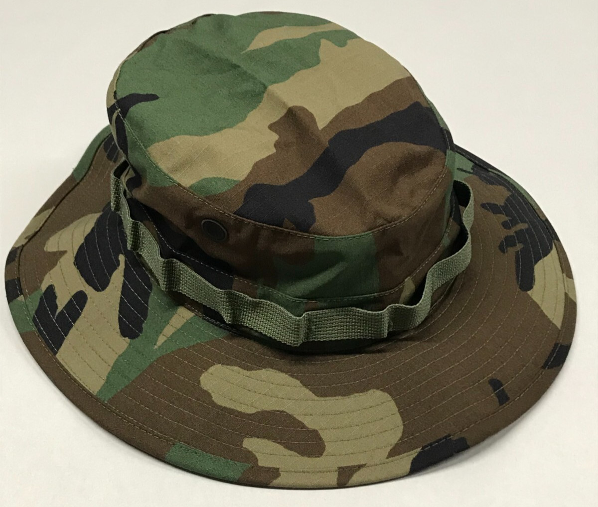 Woodland Sun Hat Boonie 3" Brim NyCo Ripstop MILSPEC Size 7 - 7 3/4 Made in USA