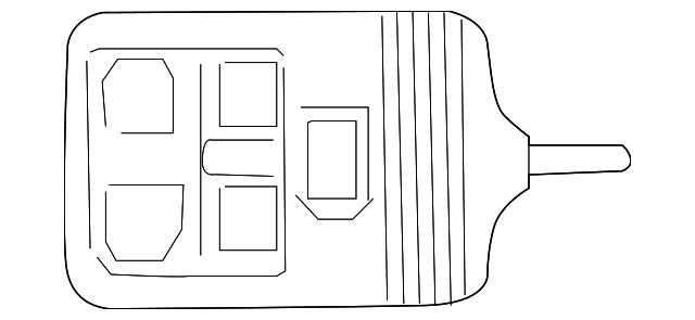 Genuine Ford Keyless Entry Transmitter 7L1Z15K601AA