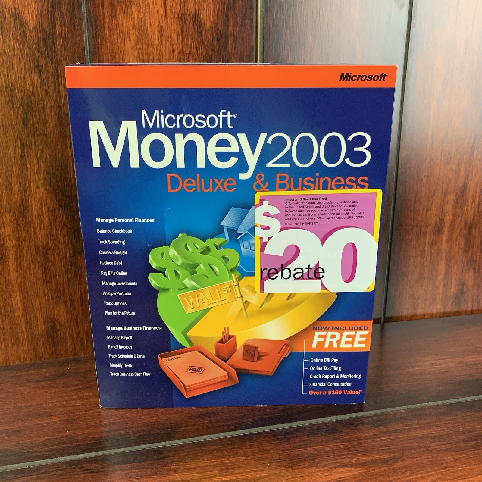 Microsoft Money 2003 Deluxe & Business For Windows