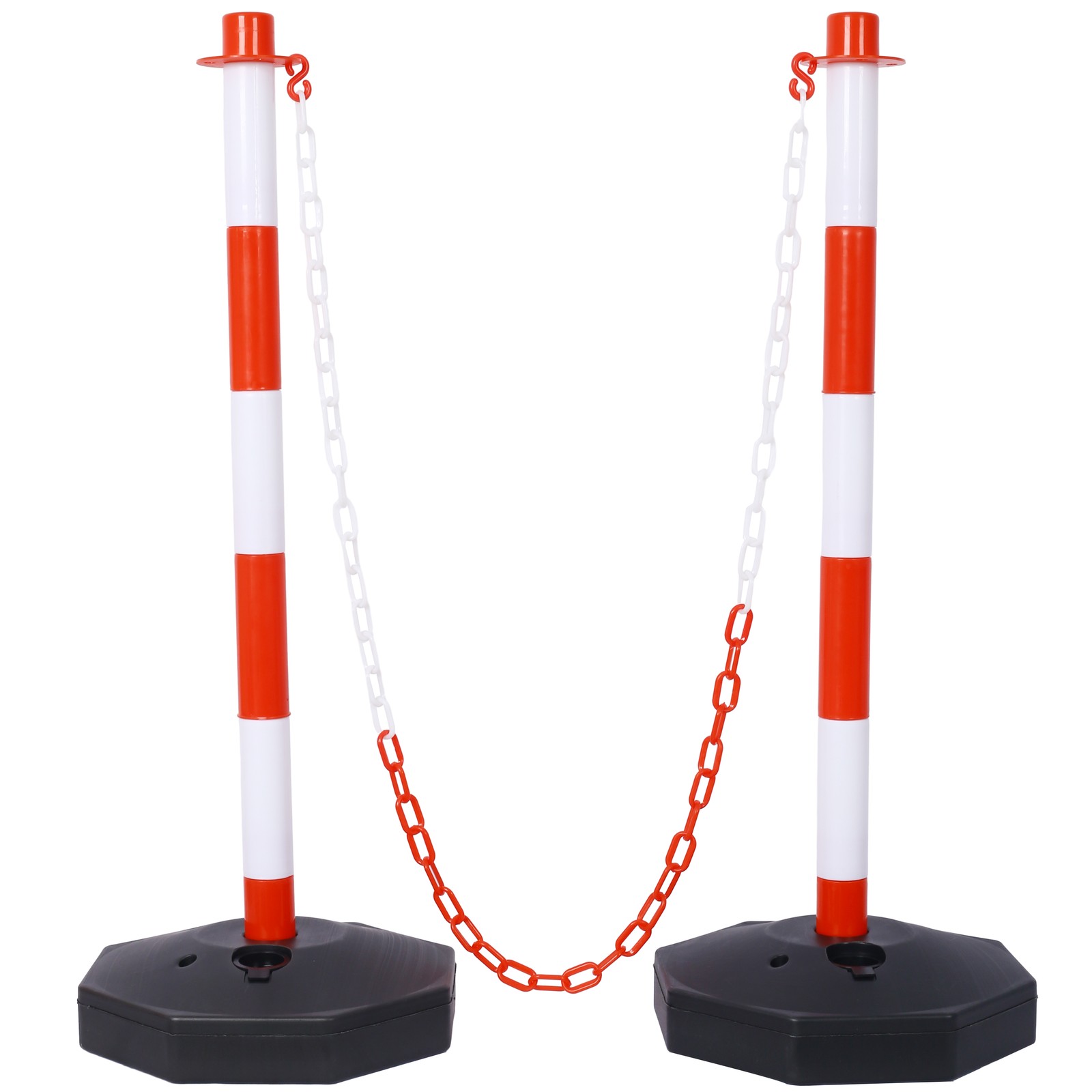 Adjustable Traffic Delineator Post Cones 4 Pack Traffic Safety Delineator