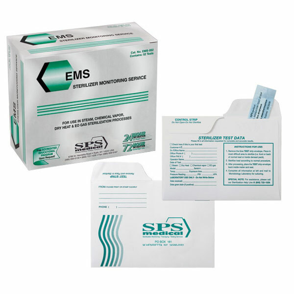 SPS MAIL-IN STERILIZER BIOLOGICAL MONITORING SERVICE 52/BX EMS-052