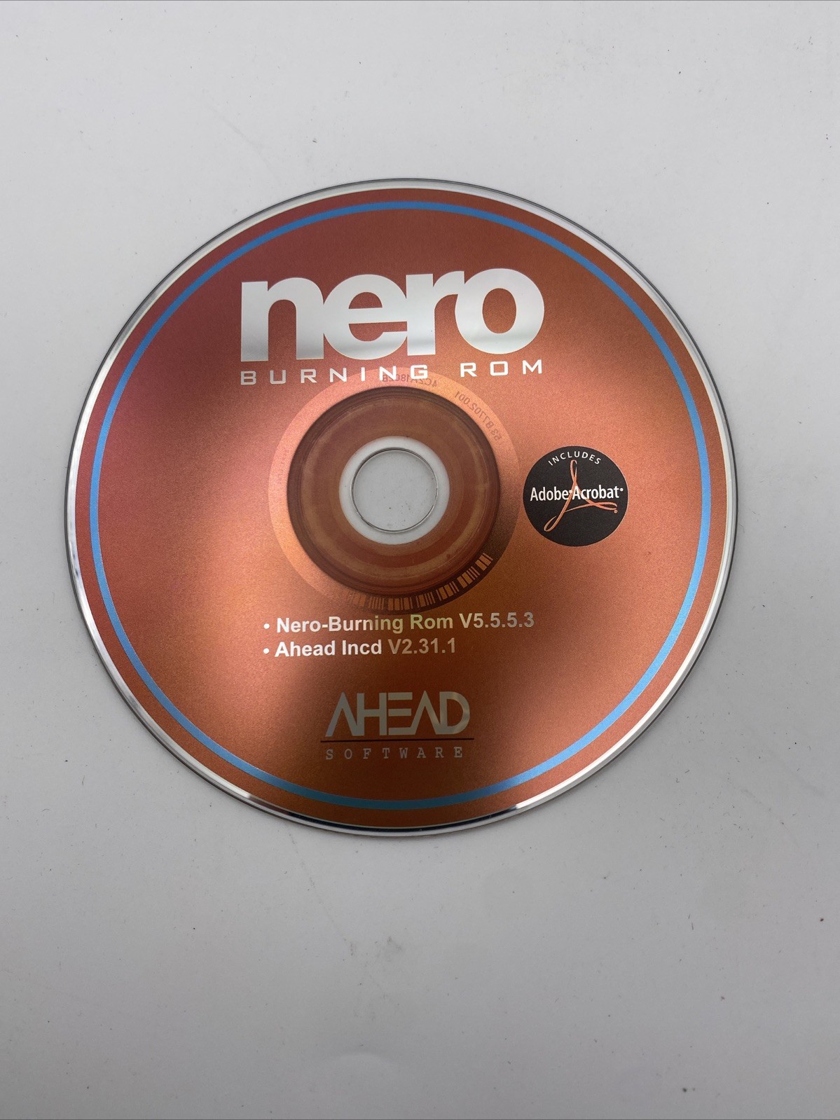 Nero Burning Rom CD Ahead Version V 5.5.5.3 Ahead V 2.31.1 Adobe Acrobat