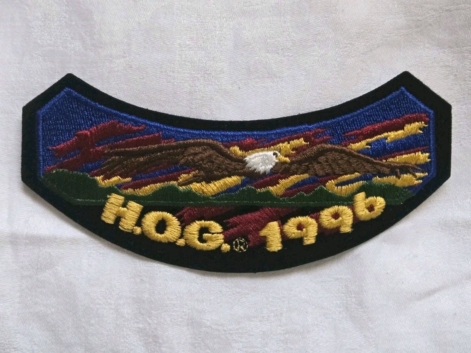 HOG 1996 Rocker Patch  HARLEY OWNERS GROUP HD MC
