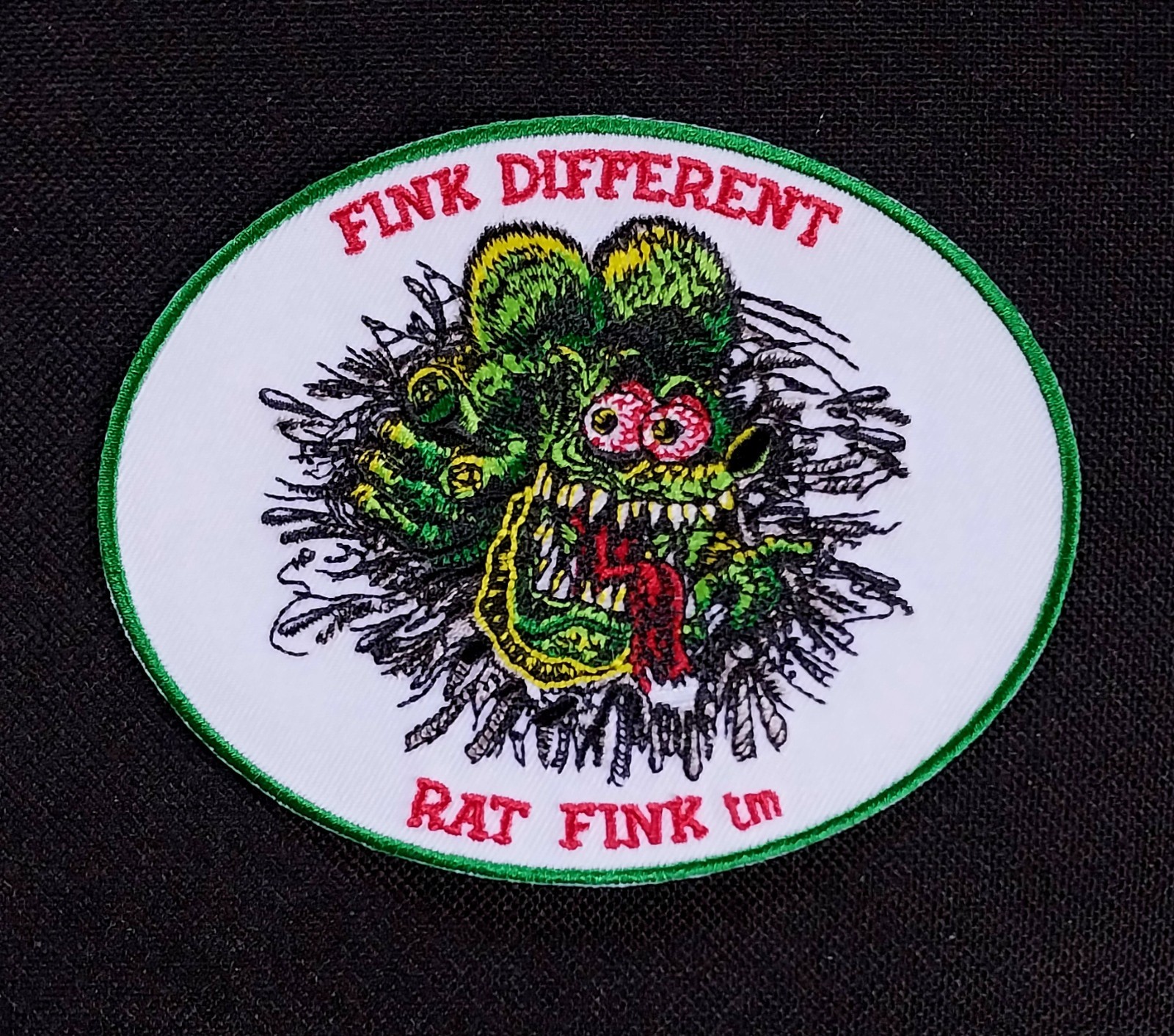 FINK DIFFERENT ~ Licensed RAT FINK Ed "Big Daddy" Roth ~ Iron On PATCH